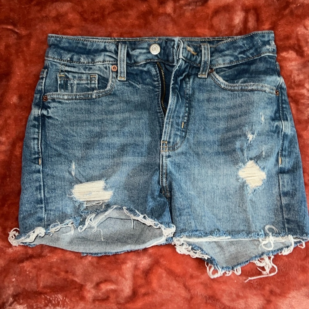 High Rise Jean Shorts